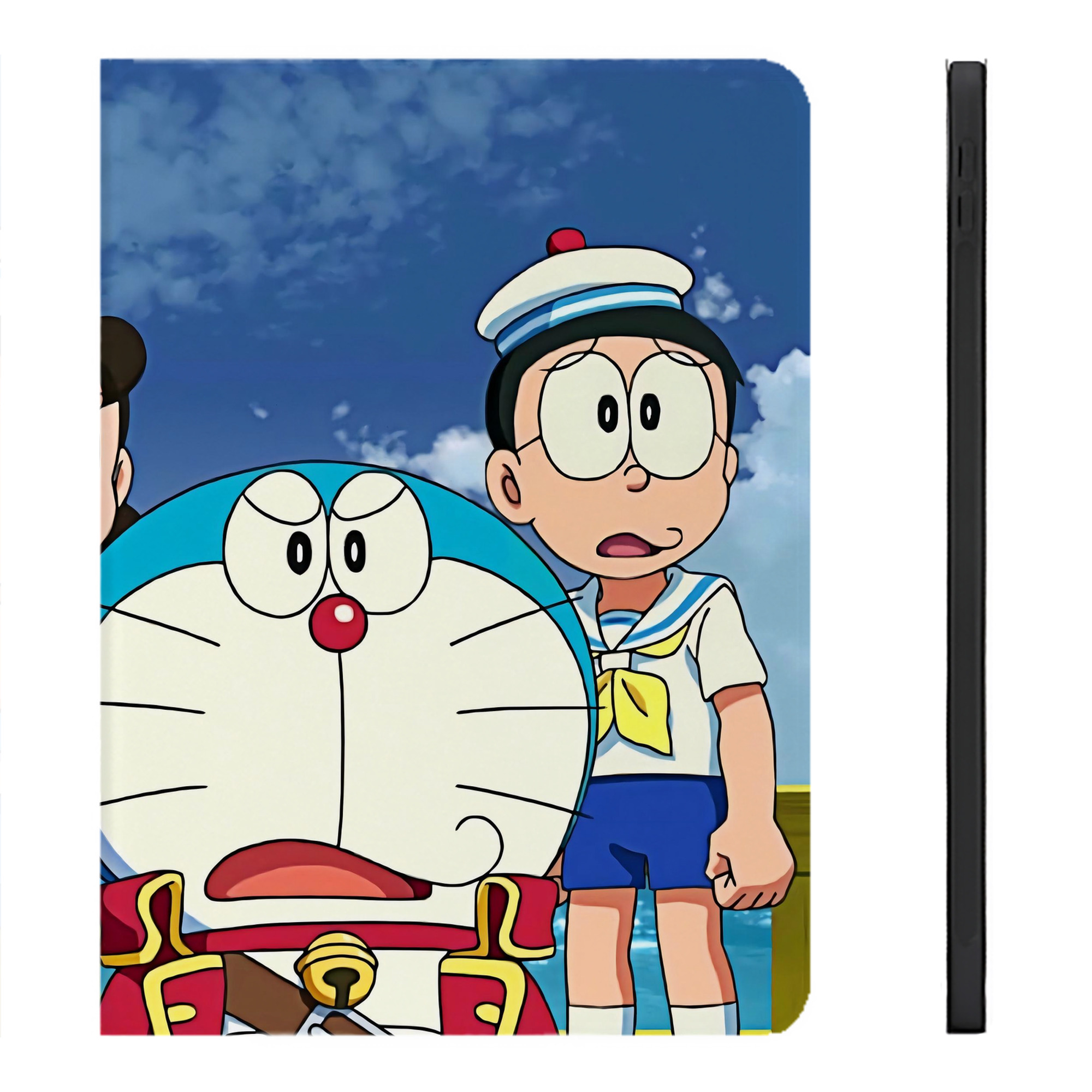 （画像用） ドラえもん Doraemon IPadケース ペンホルダー付き ブックスタイルデザイン